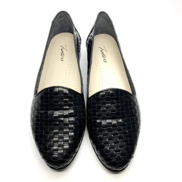 TROTTERS LIZ DARK BLUE LEATHER LOAFERS SHOES SIZE 5 - Picture 2 of 9